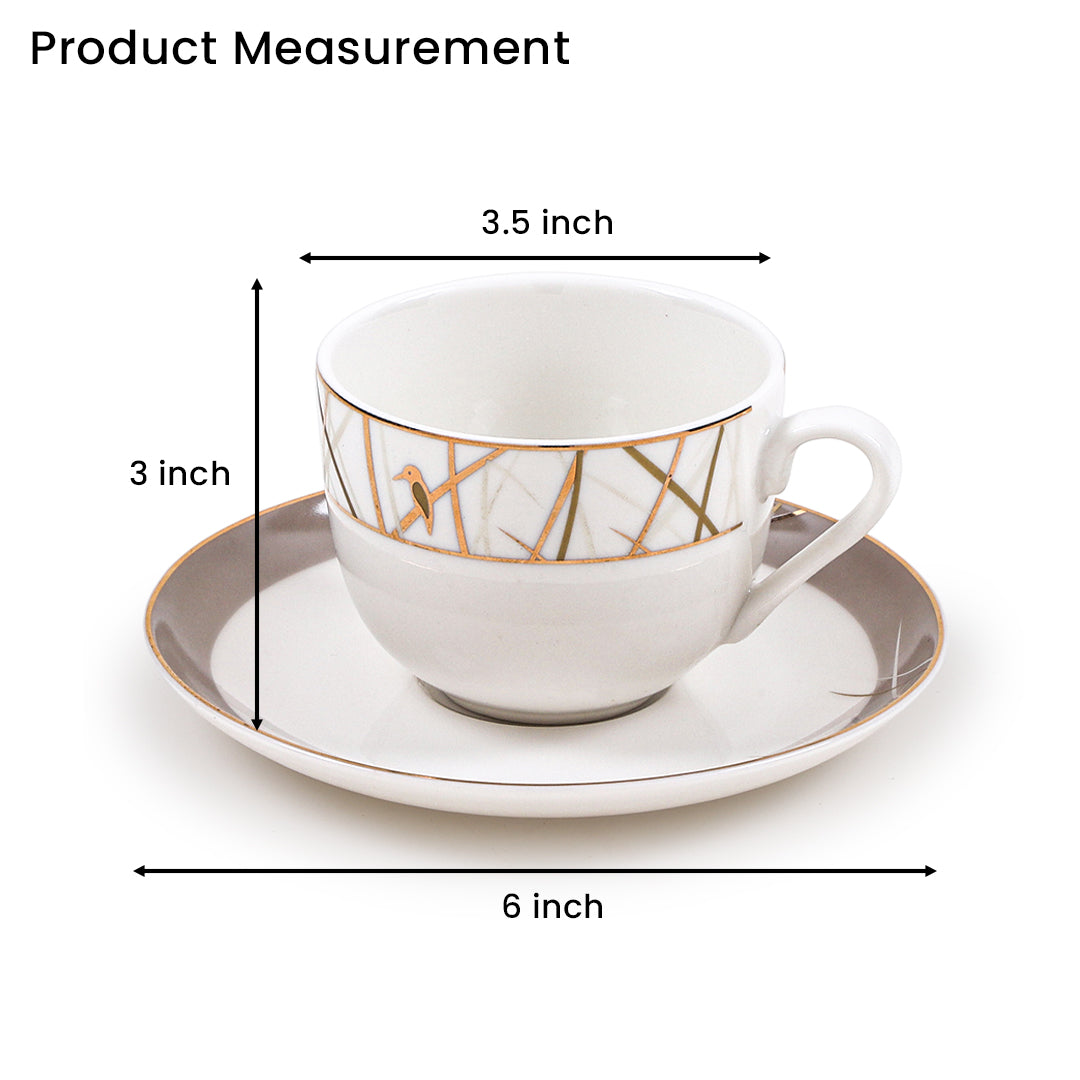 Gold Dove Cup Saucer (Set of 6)