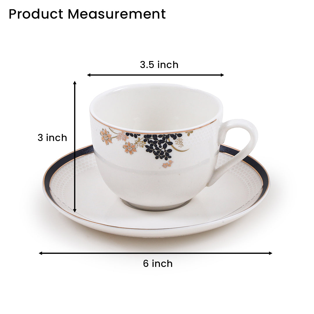 Opulent Bloom Cup Saucer (Set of 6)