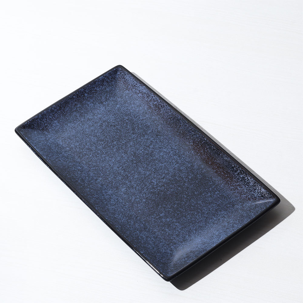 Nebula Blue Rectangle Platter (Large)