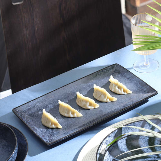 Nebula Blue Rectangle Platter (Large)