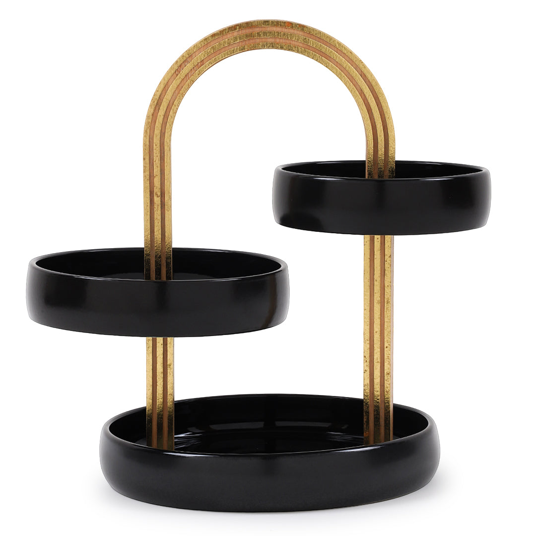 Black 3-Tier Serving Stand