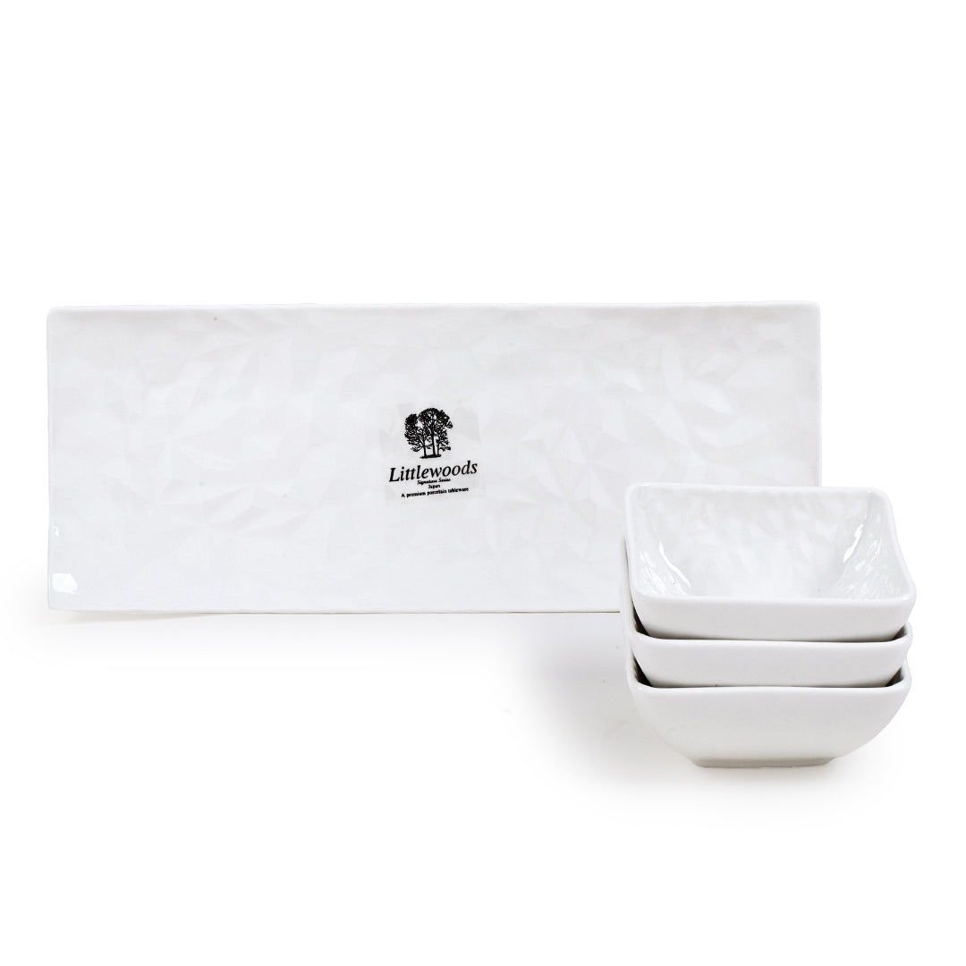 Triple White Serving Candy