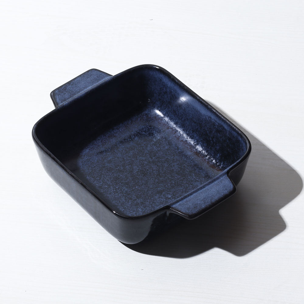 Nebula Blue Square Serving Dish (Large)