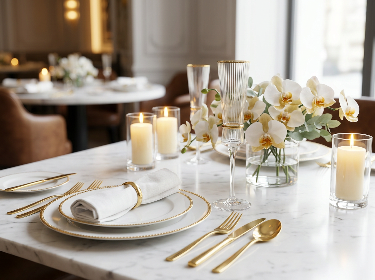Signature Gold Ring Champagne Glass