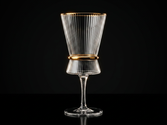 Signature Gold Ring Wine Glass
