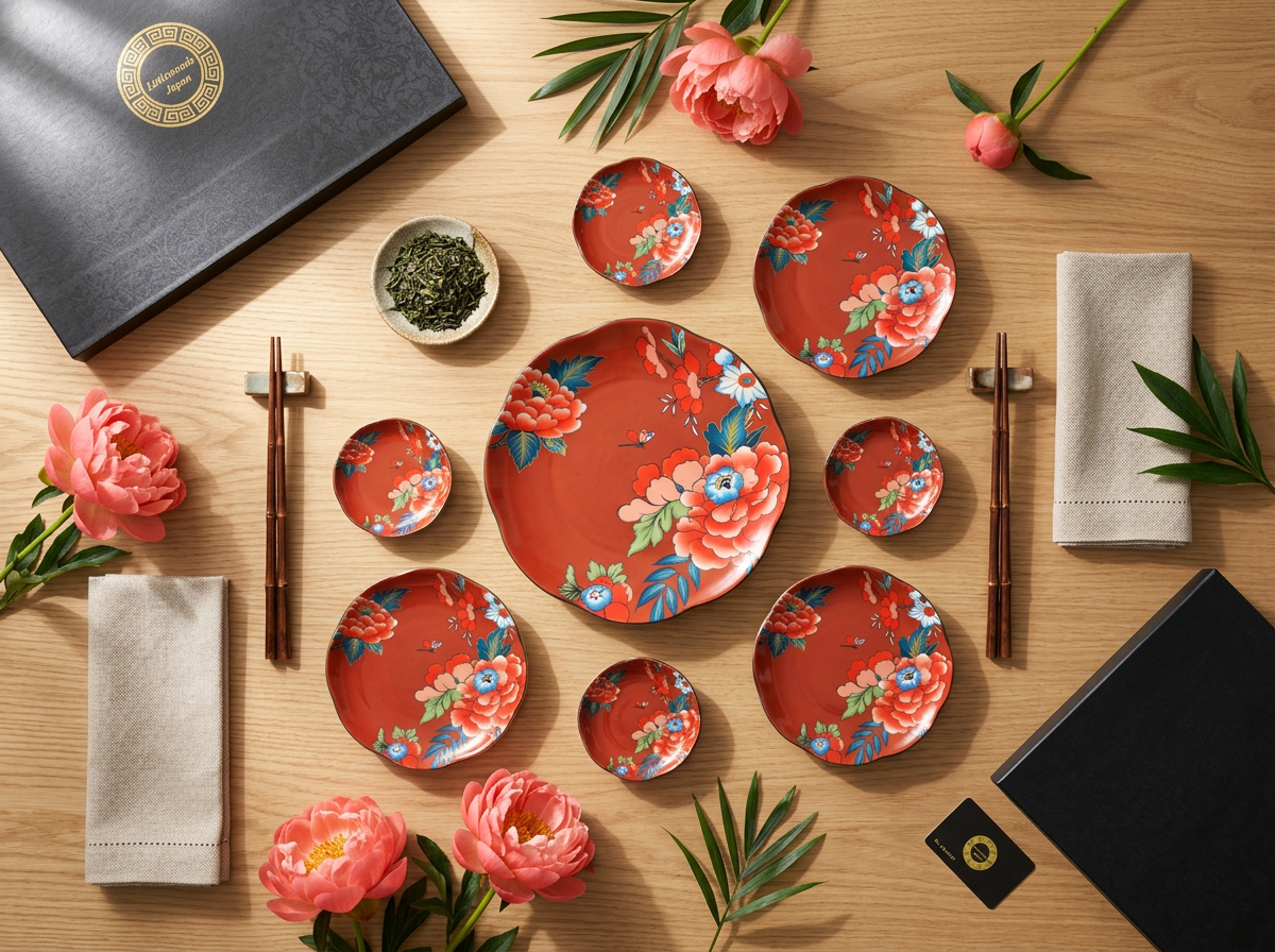 Littlwoods Aka Botan Serving Set