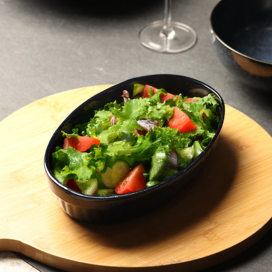 Nebula blue Oval Serving bowl (Small)