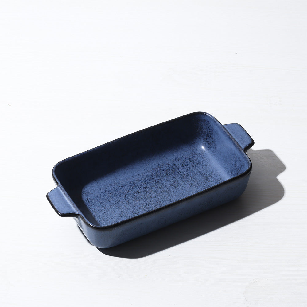 Nebula blue Rectangle Serving Dishes (Set of 3)
