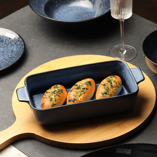 Nebula blue Rectangle Serving Dishes (Set of 3)