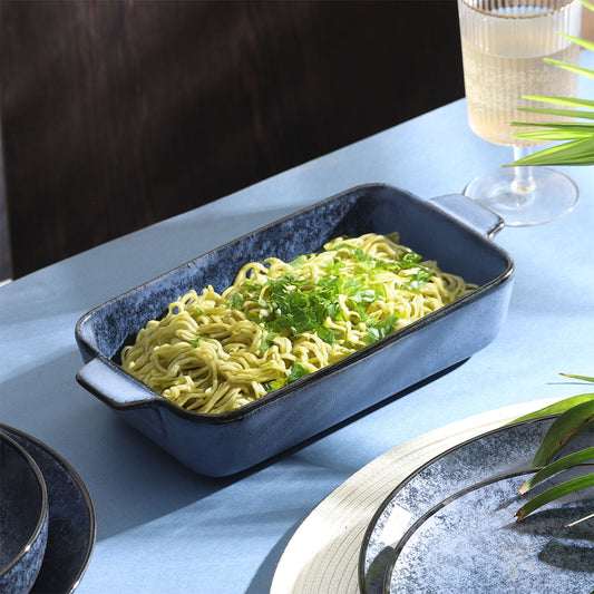 Nebula Blue Rectangle Serving Dish (Medium)
