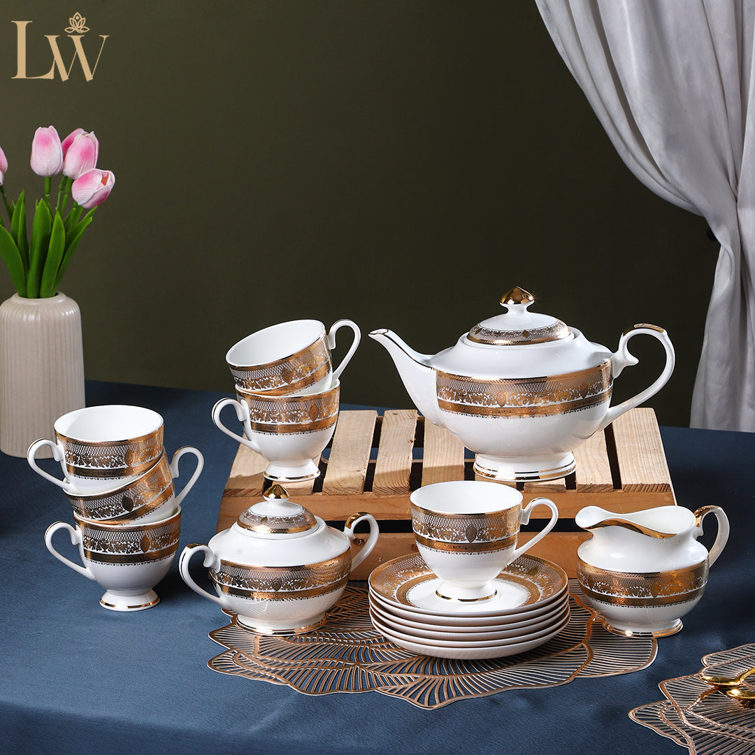Royal Gold Jewel Luxe Teaset