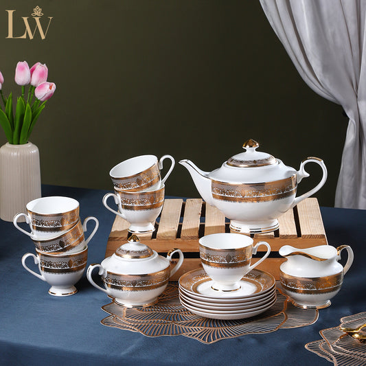 Royal Gold Jewel Luxe Teaset