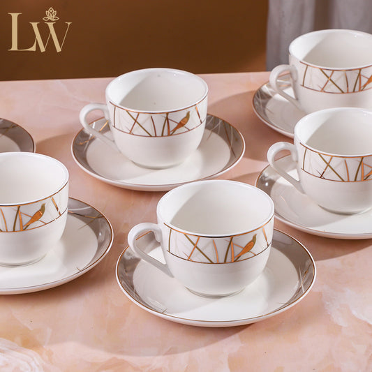 Gold Dove Cup Saucer (Set of 6)