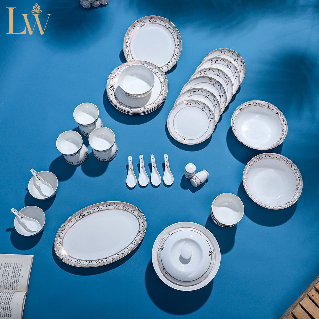 Golden Aria 38 Piece Dinner Set