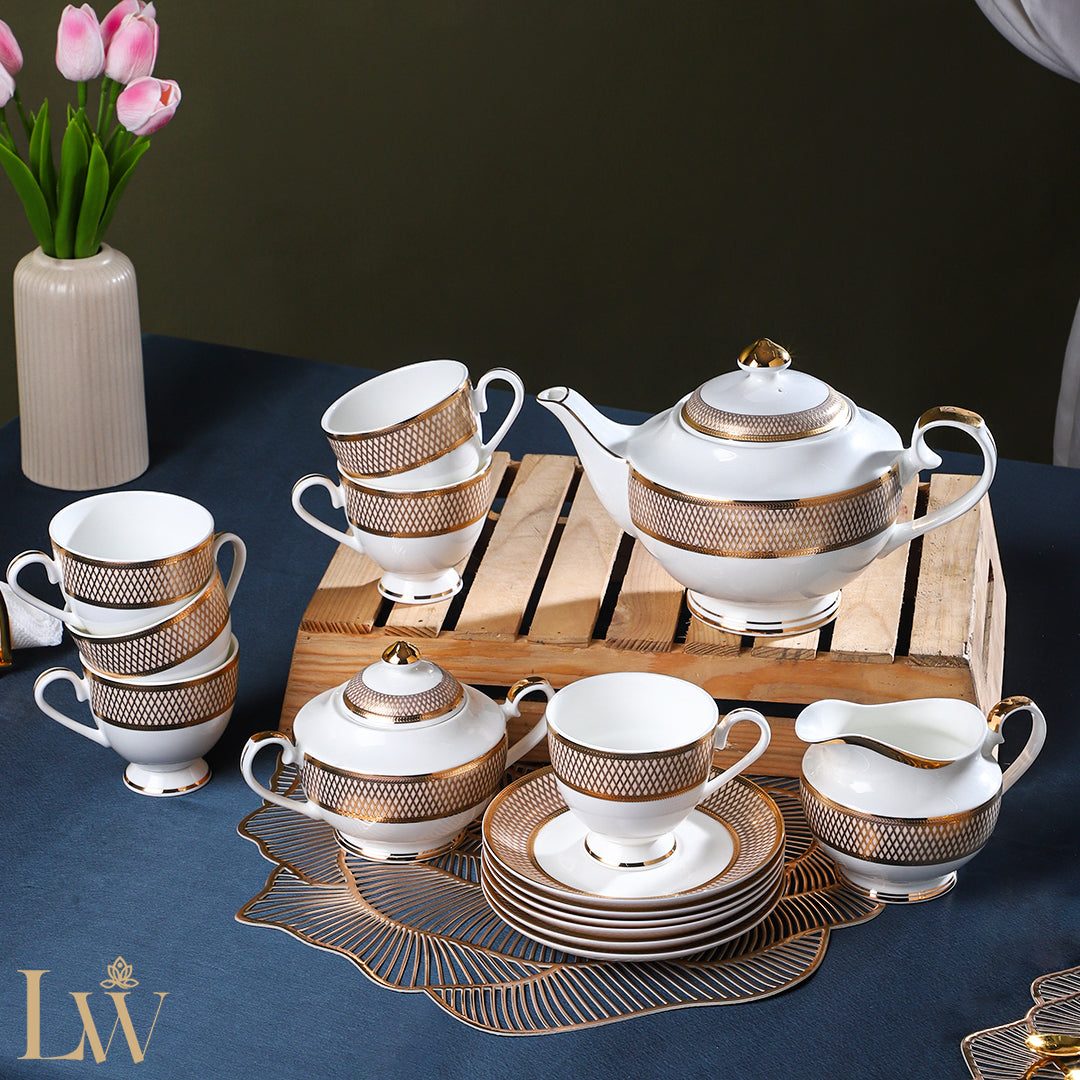 Gold Mesh Luxe Teaset