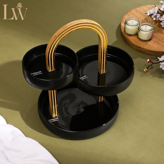 Black 3-Tier Serving Stand