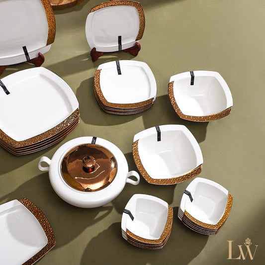 Littlewood Golden Edge 33 Pieces Dinner Set
