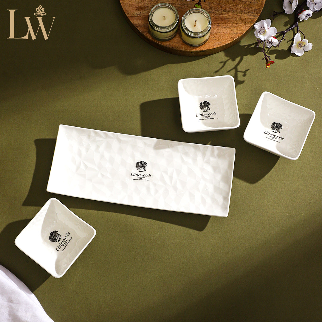 Triple White Serving Candy