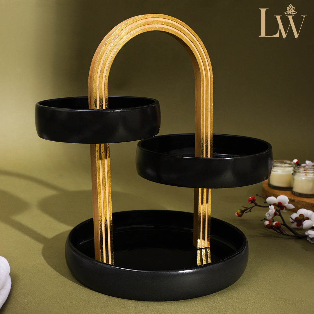 Black 3-Tier Serving Stand