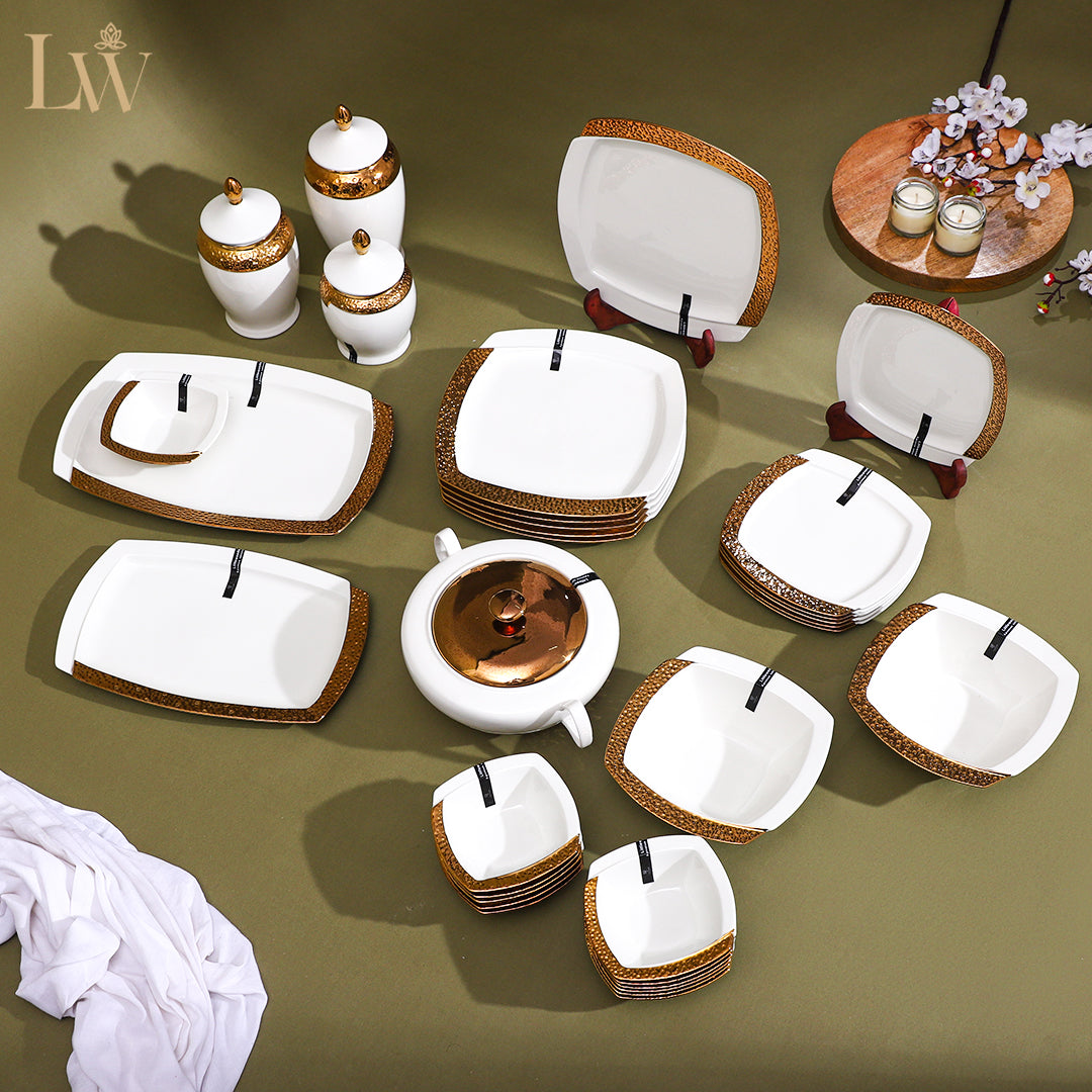 Littlewood Golden Edge 33 Pieces Dinner Set