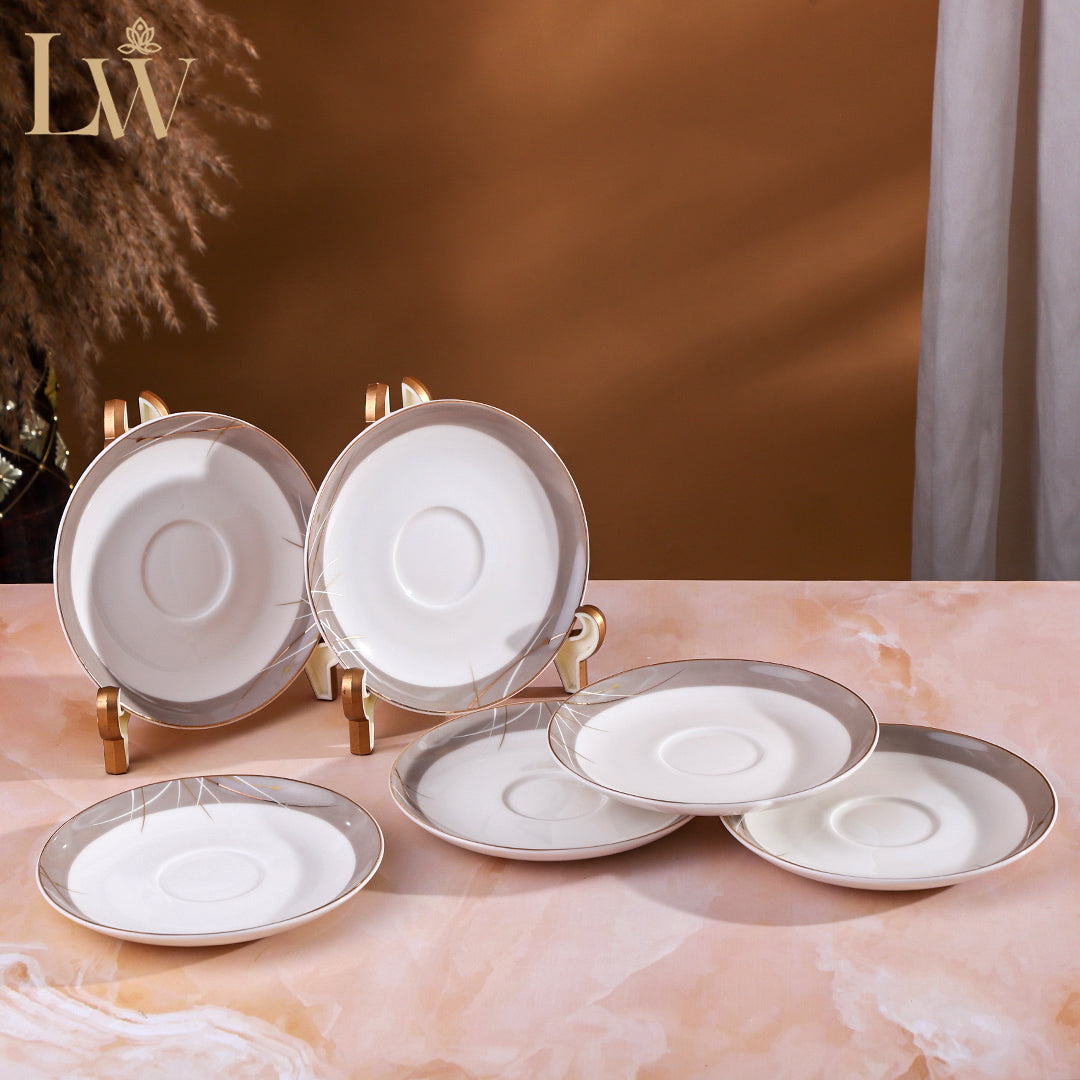 Gold Dove Cup Saucer (Set of 6)