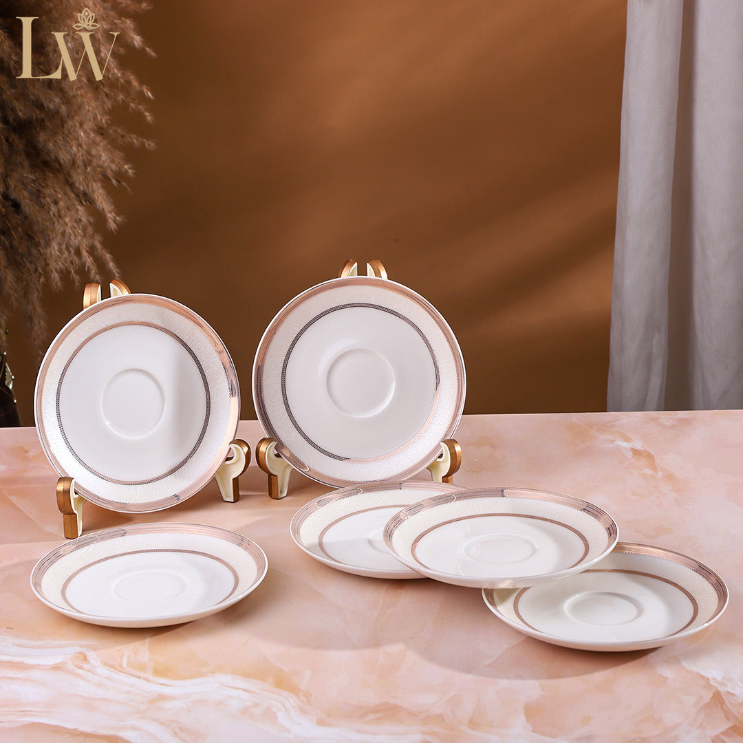 Roseate Grace Cup Saucer (Set of 6)