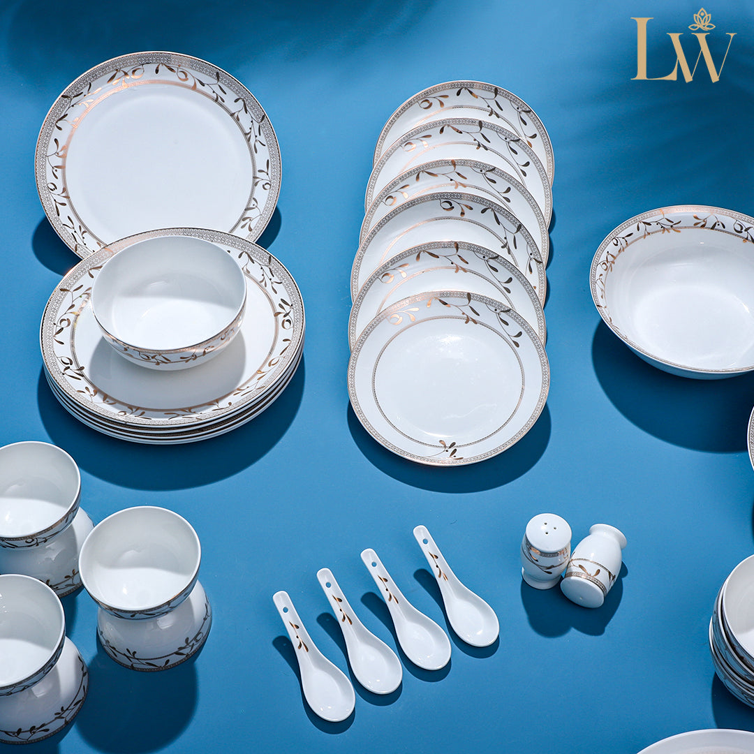 Golden Aria 38 Piece Dinner Set