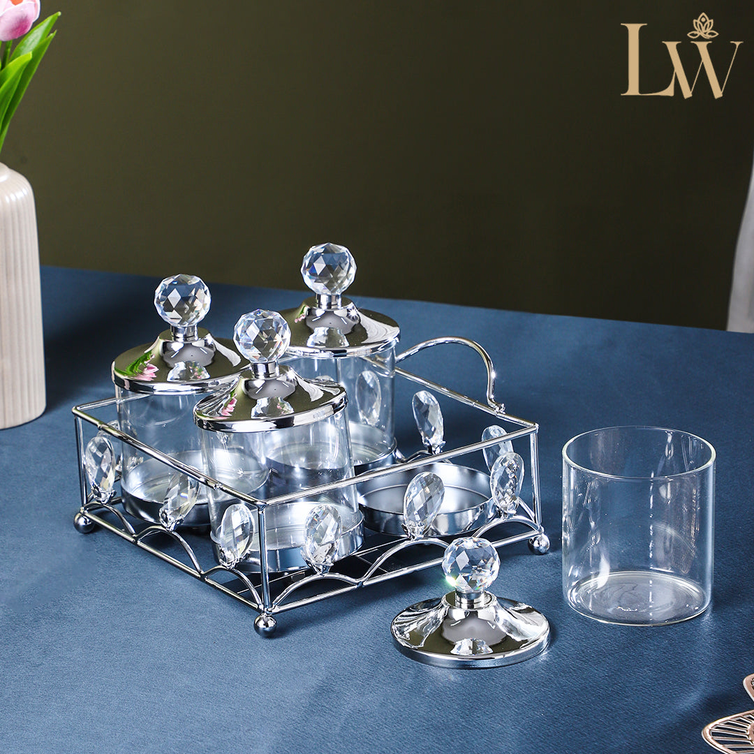 Littlewoods Silver 4 Piece Candy