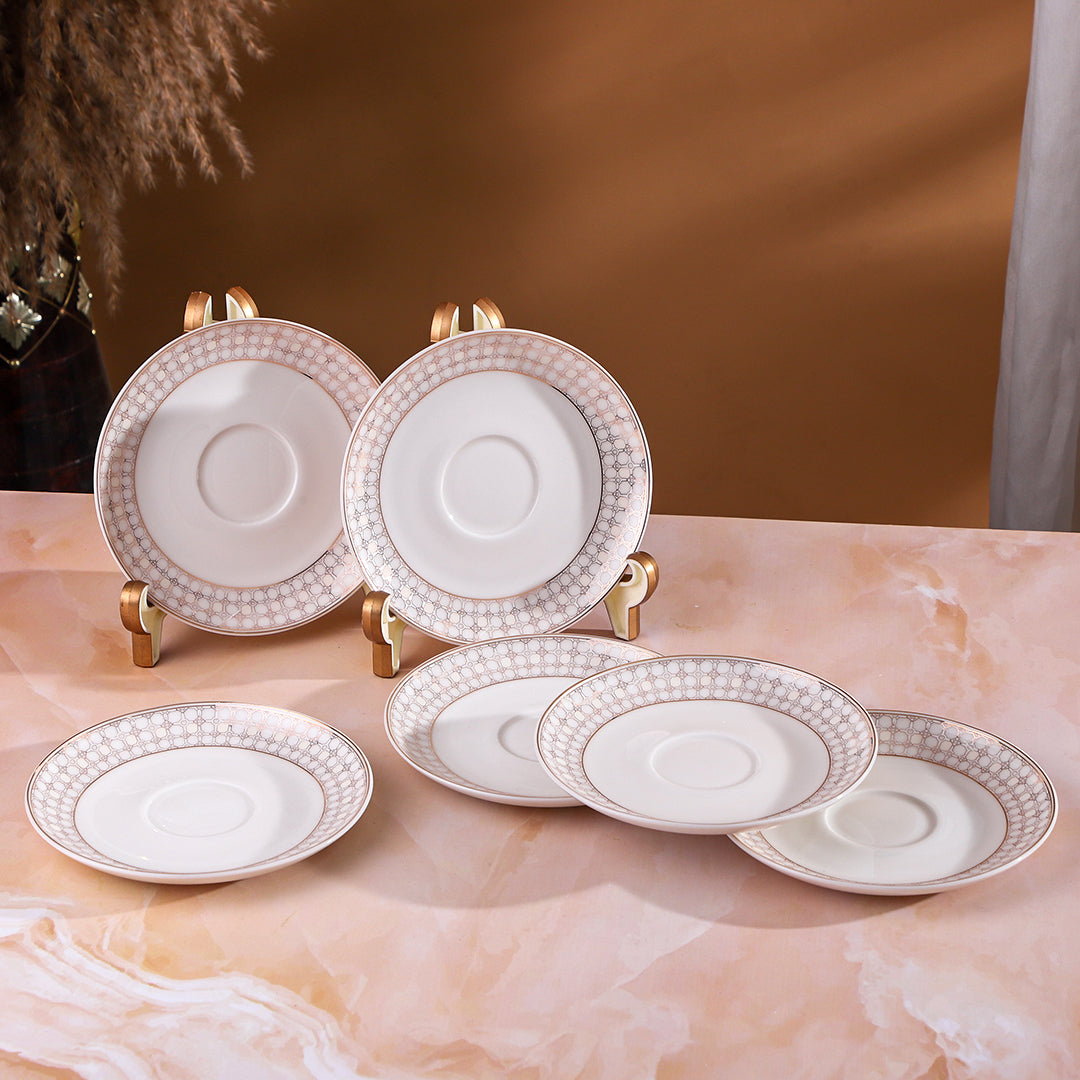 Celeste Honeycomb Cup Saucer (Set of 6)