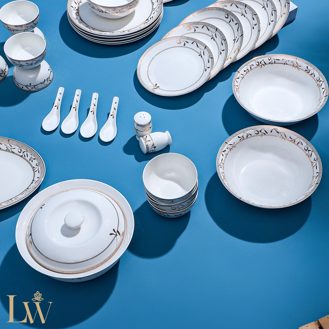 Golden Aria 38 Piece Dinner Set