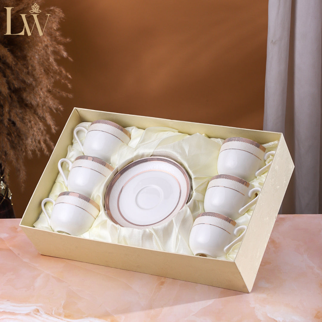 Roseate Grace Cup Saucer (Set of 6)