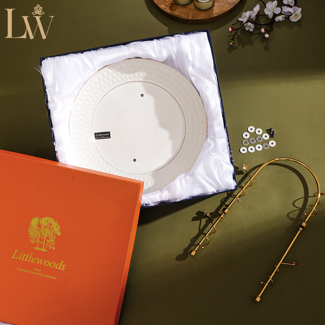 White Gold 3-Tier Serving Stand