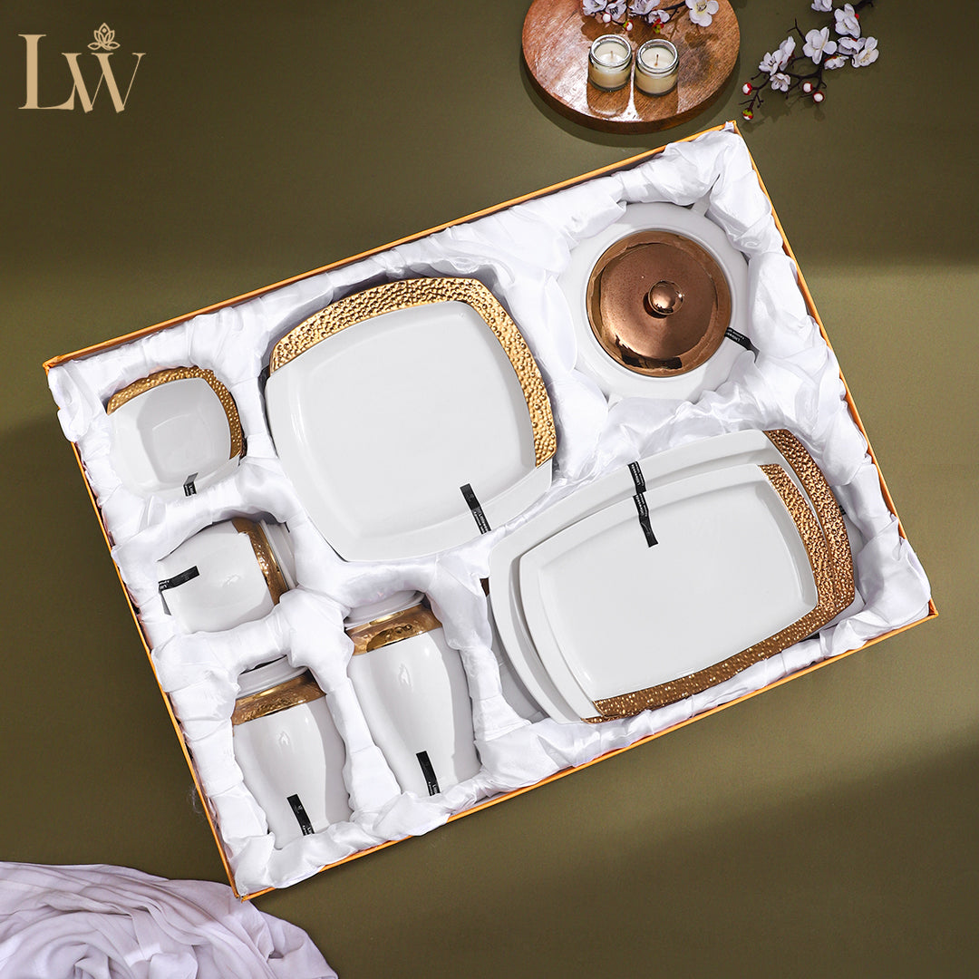 Littlewood Golden Edge 33 Pieces Dinner Set