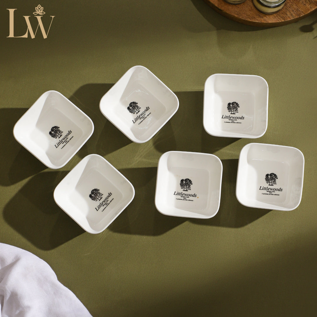 Triple White Plates Set