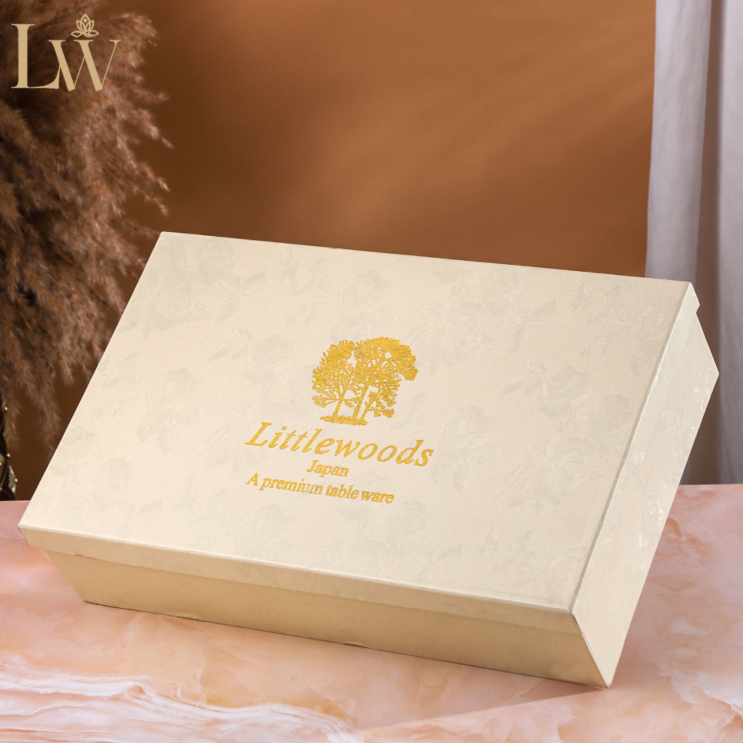 Amber Leaf Cup Saucer (Set of 6)