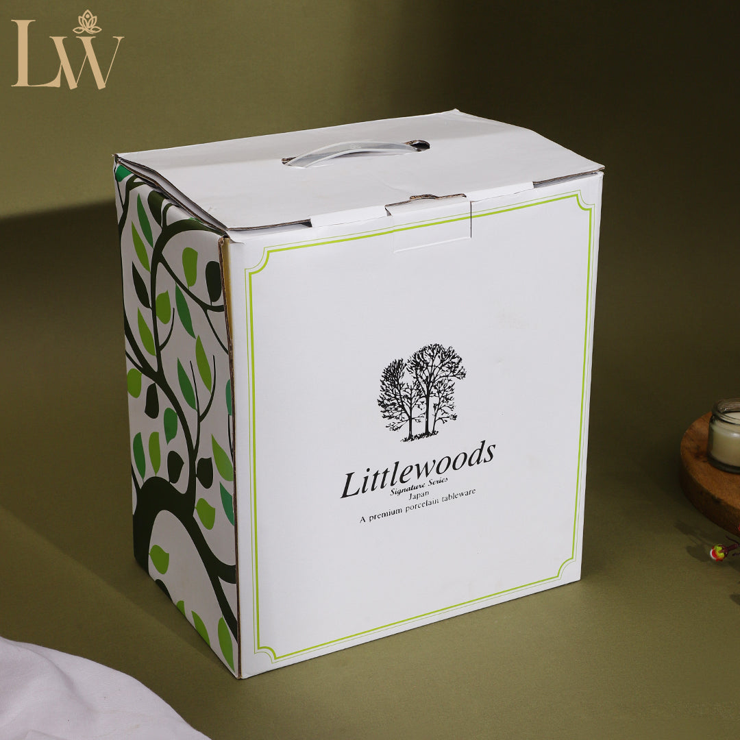 Triple White Plates Set