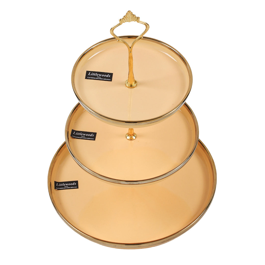 Golden 3-Tier Serving Stand