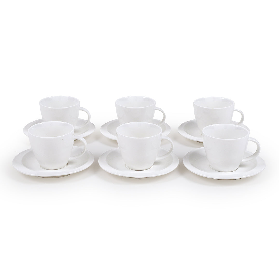 Triple White Cup Saucer