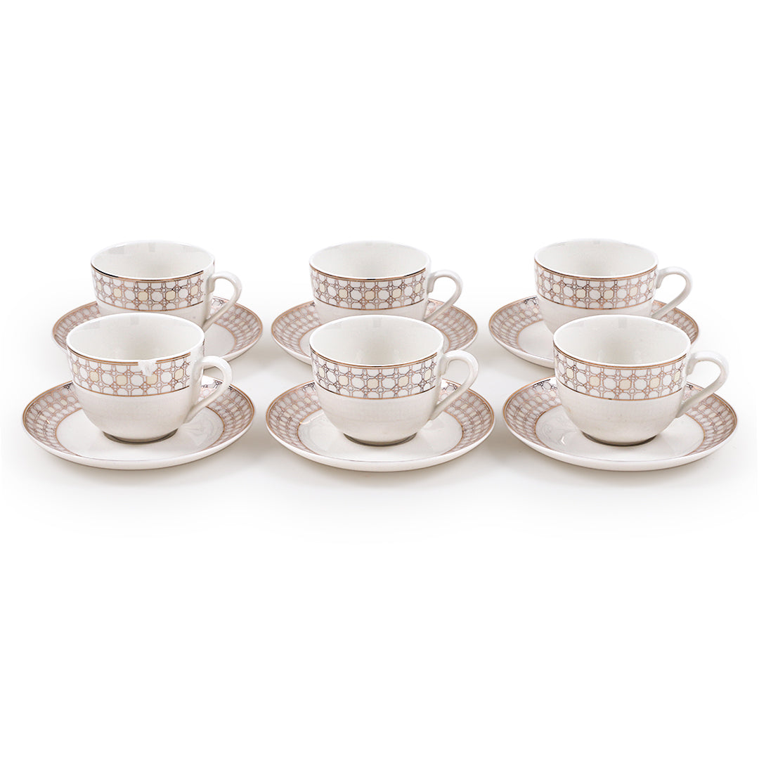 Celeste Honeycomb Cup Saucer (Set of 6)