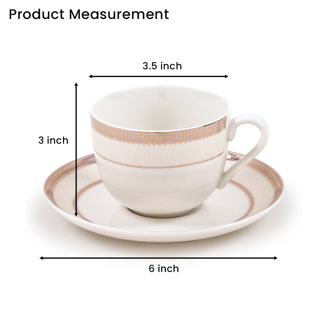 Roseate Grace Cup Saucer (Set of 6)