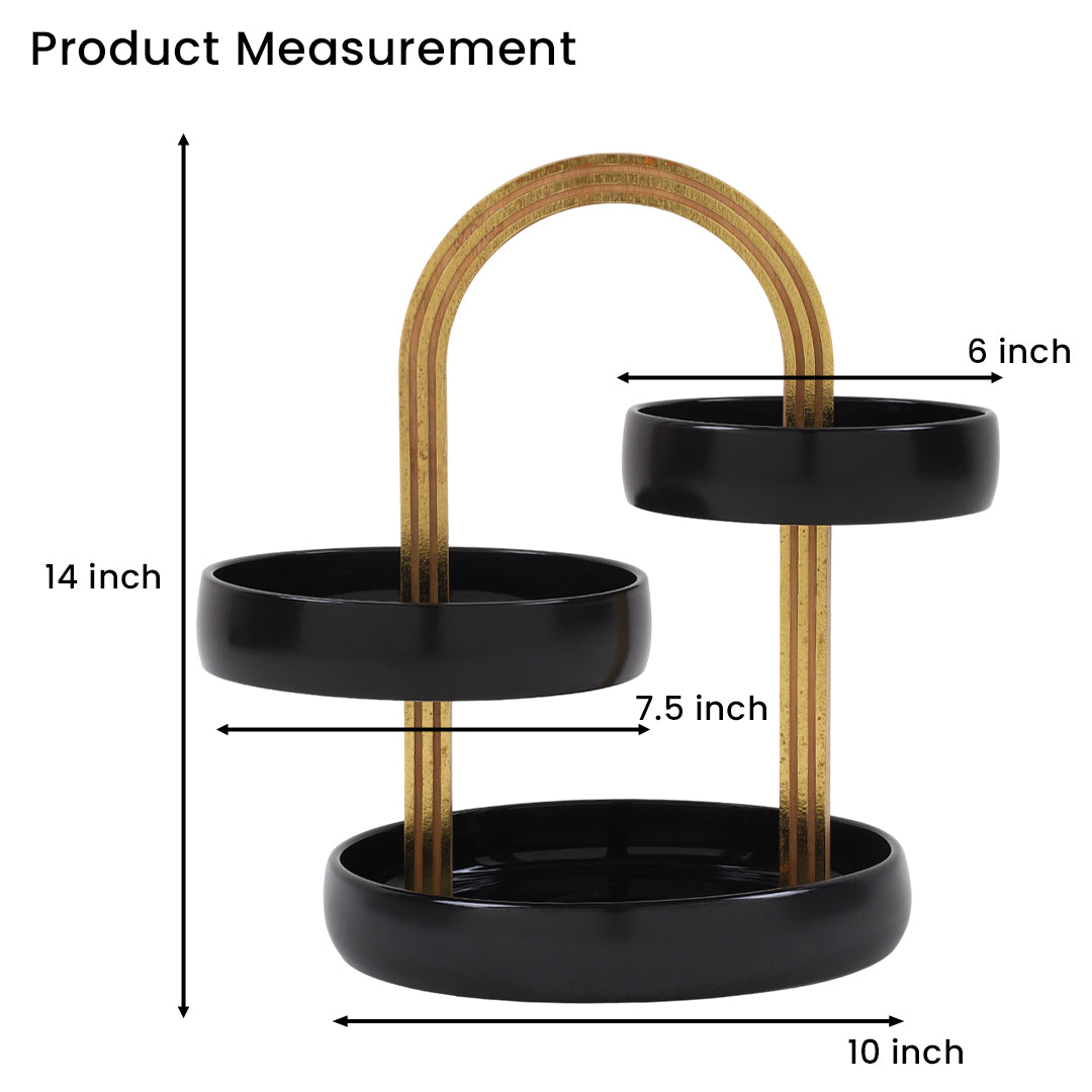 Black 3-Tier Serving Stand