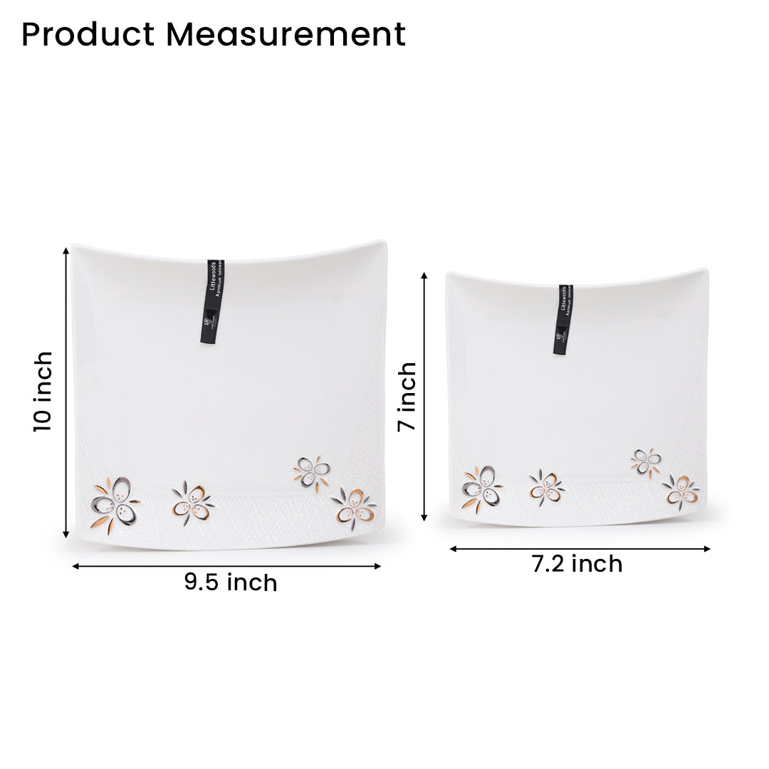 Littlewoods Blooming Square Dinner Set (35 Pcs)