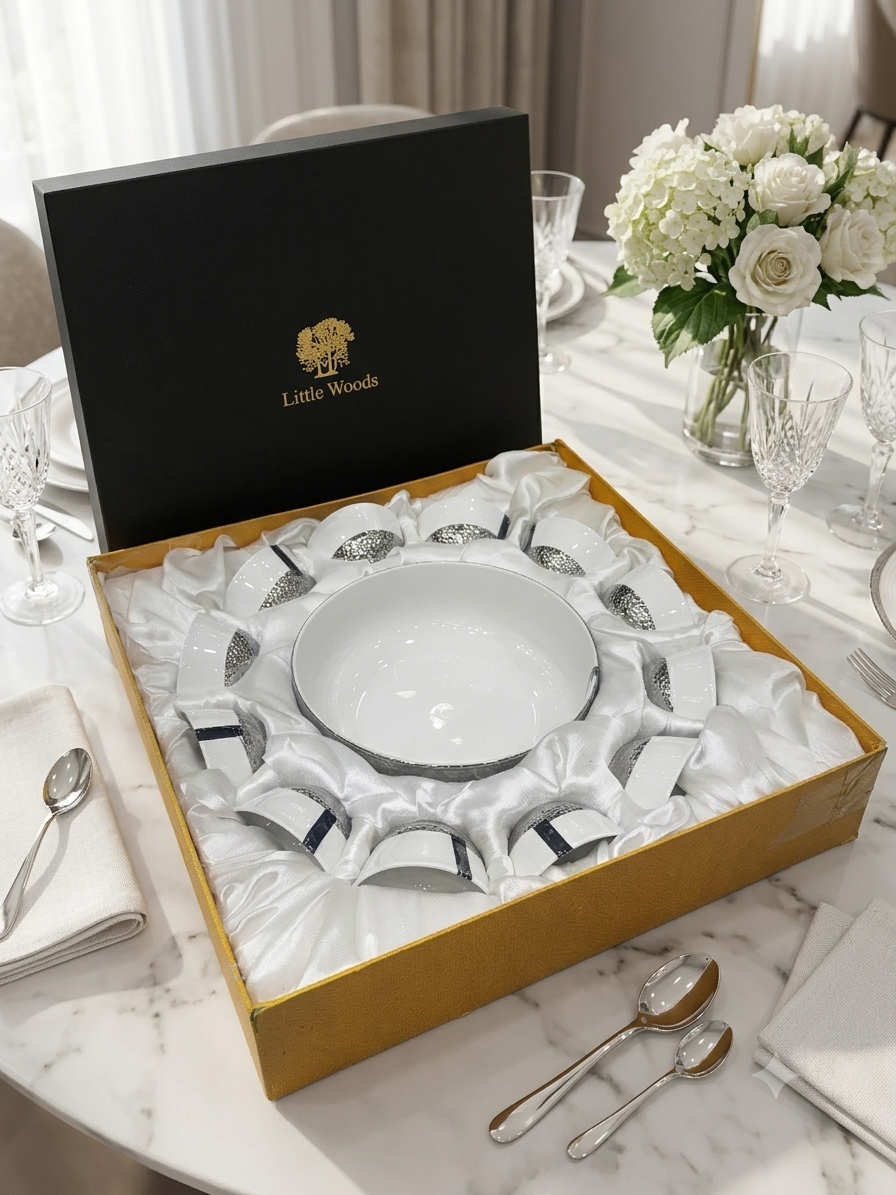 Littlewoods Hammer Silver Pudding Set