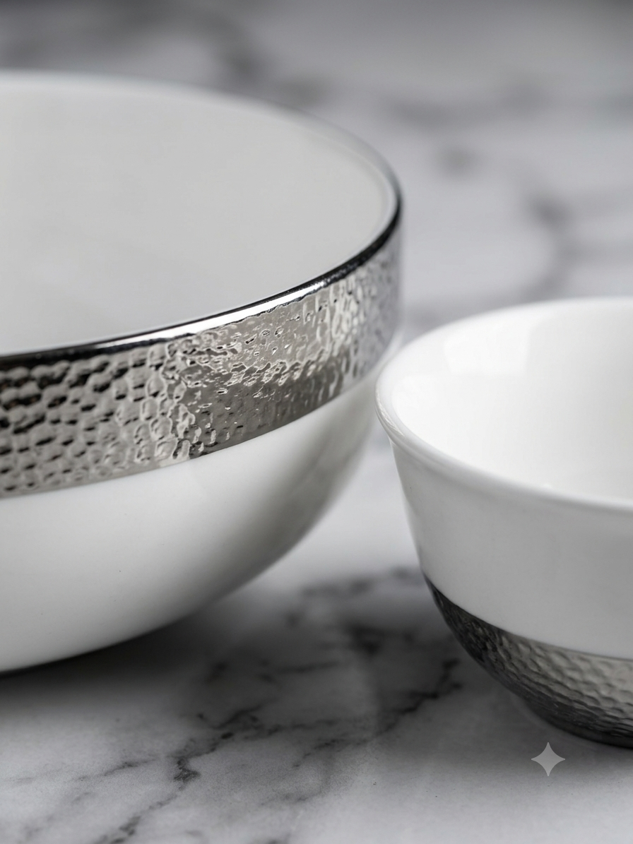 Littlewoods Hammer Silver Pudding Set