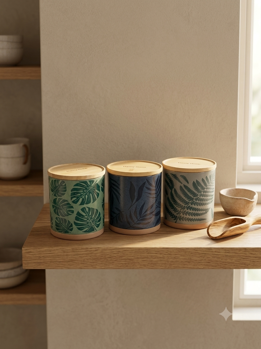 Littlewoods Botanical Ceramic Jars - Large