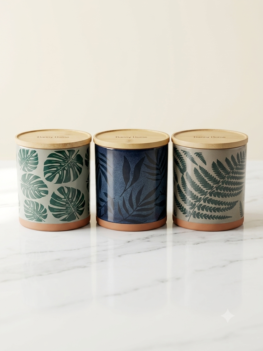 Littlewoods Botanical Ceramic Jars - Large