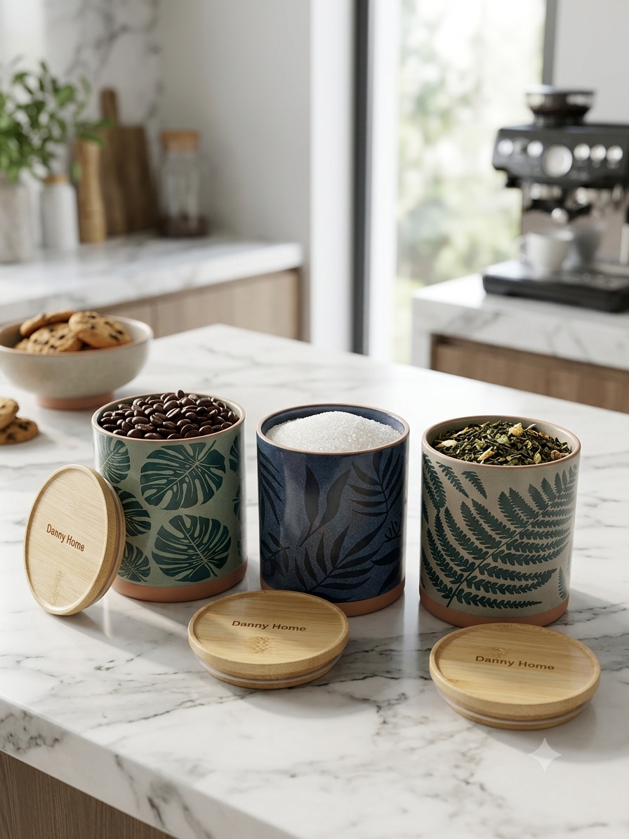 Littlewoods Botanical Ceramic Jars - Large
