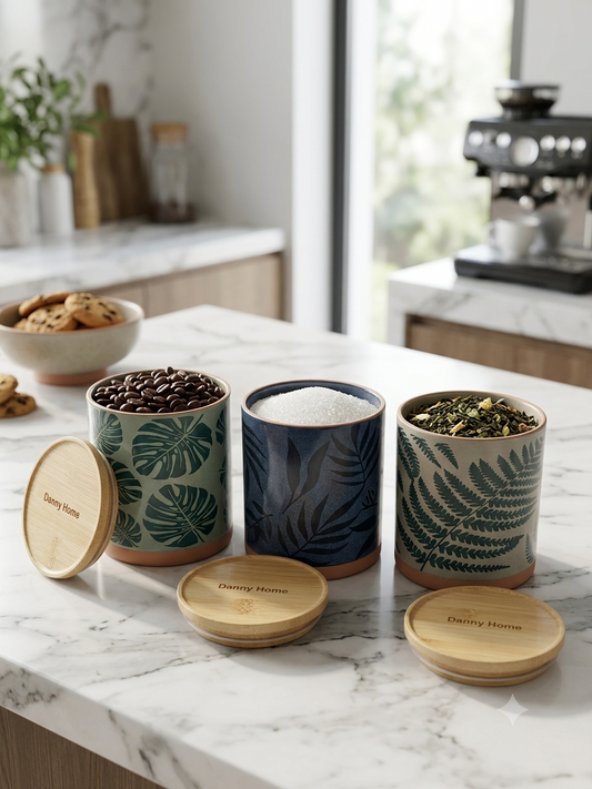 Littlewoods Botanical Ceramic Jars - Large