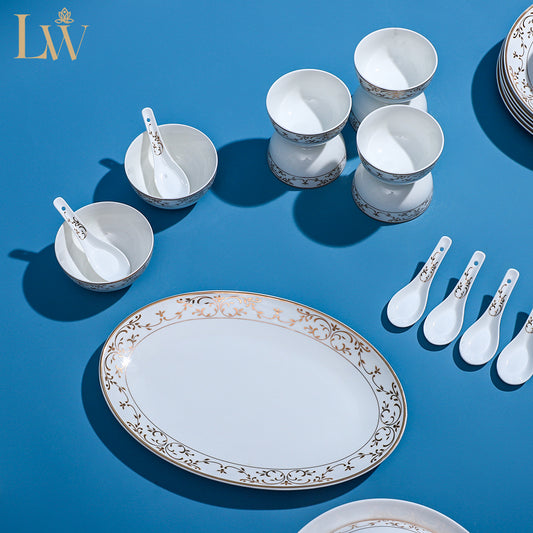 Gold Vine 38 Piece Dinner Set