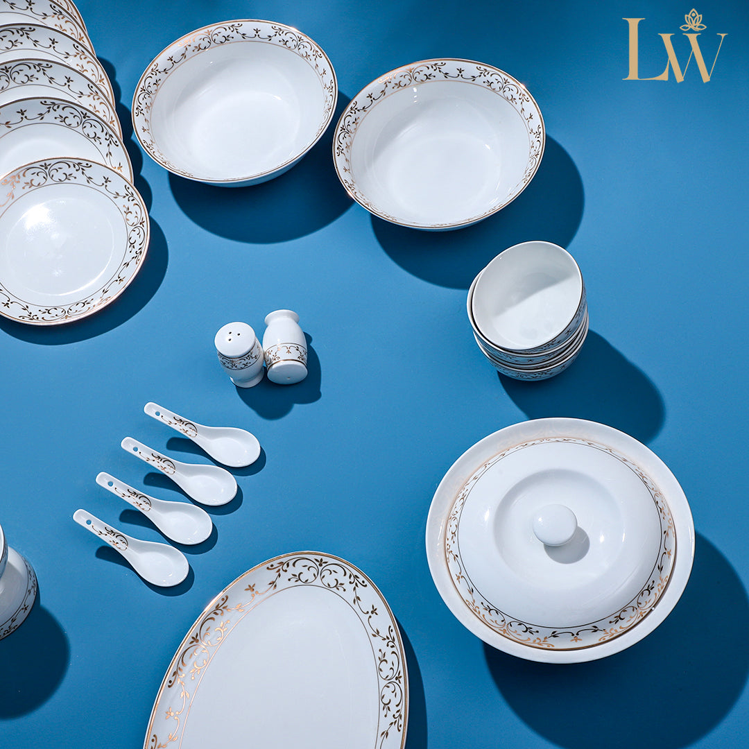 Gold Vine 38 Piece Dinner Set